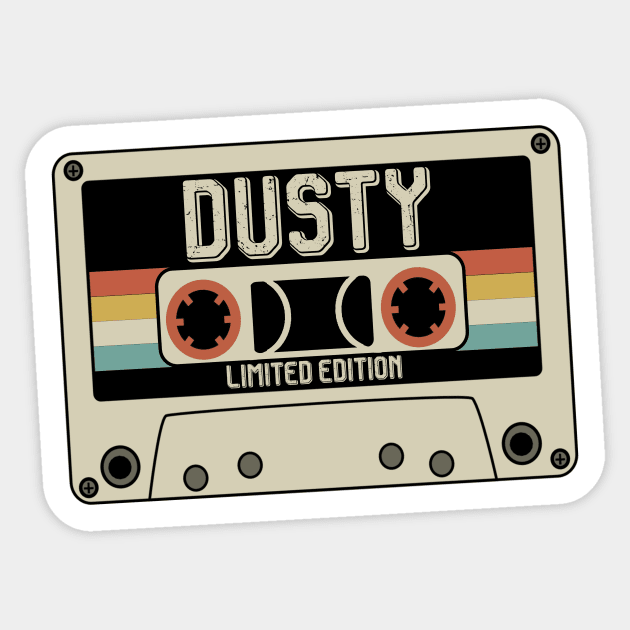 Dusty- Limited Edition - Vintage Style Sticker by Debbie Art